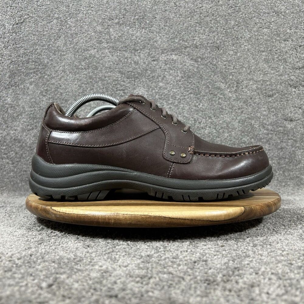 Dansko Wyatt Mens Size US 10.5 EU 44 Mocha Full Grain Leather Oxford Shoes Used